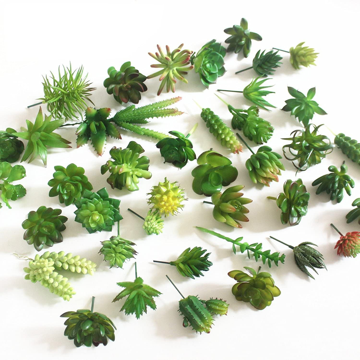 Echeveria Succulent - 15 adet yapay etli bitkiler dekoratif