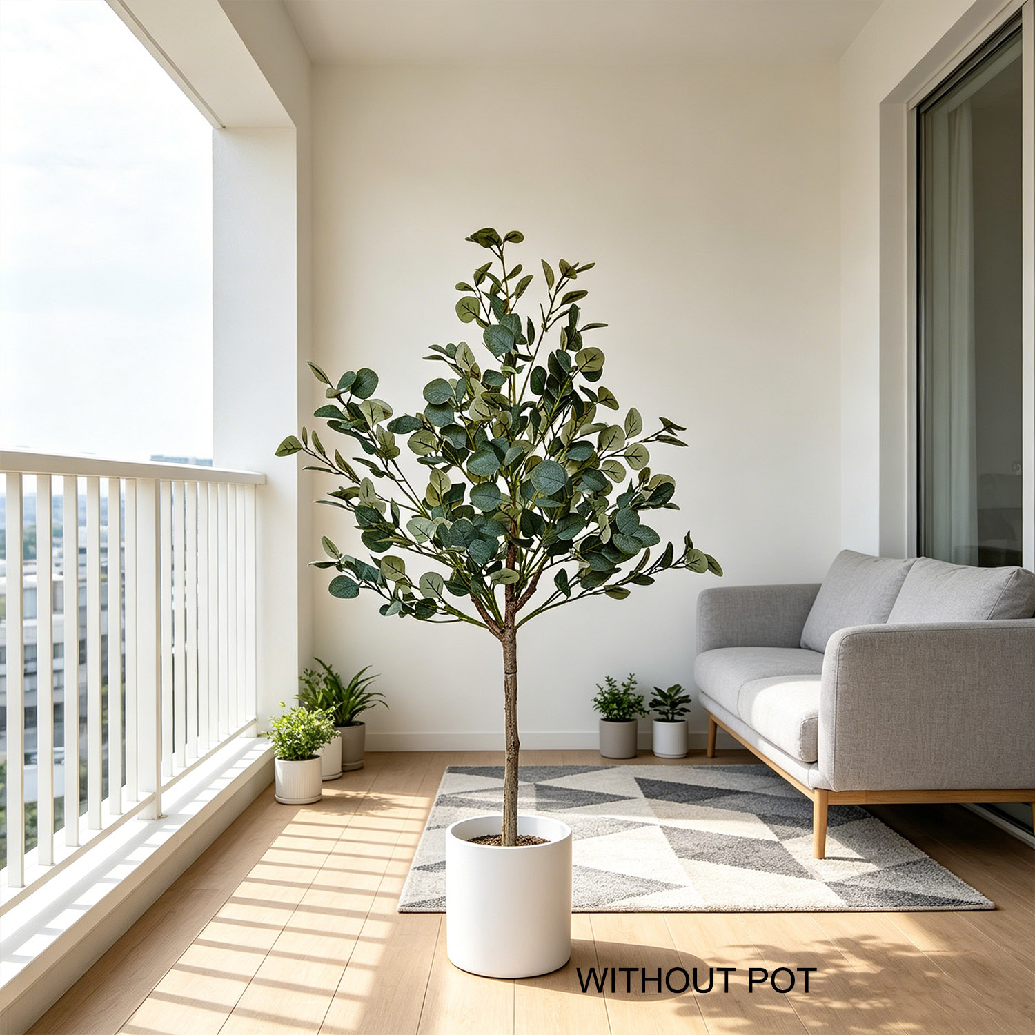 Dracaena Marginata - 140cm Yapay Okaliptüs Bitkisi UV Dayanımlı